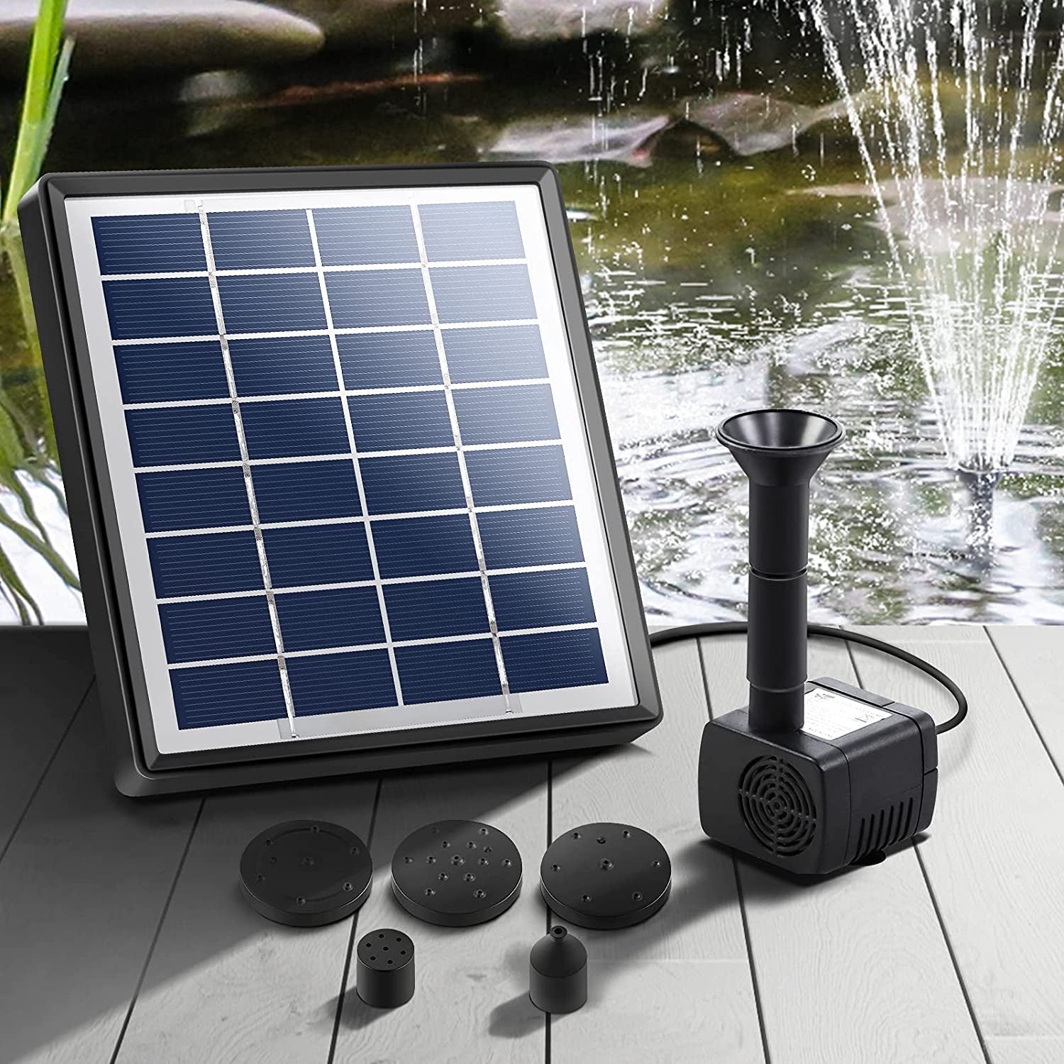 Gardeon, Gardeon 8V Solar Water Feature Fountain Pump Solar Powered Fountain Pump for Garden Pond and Pool