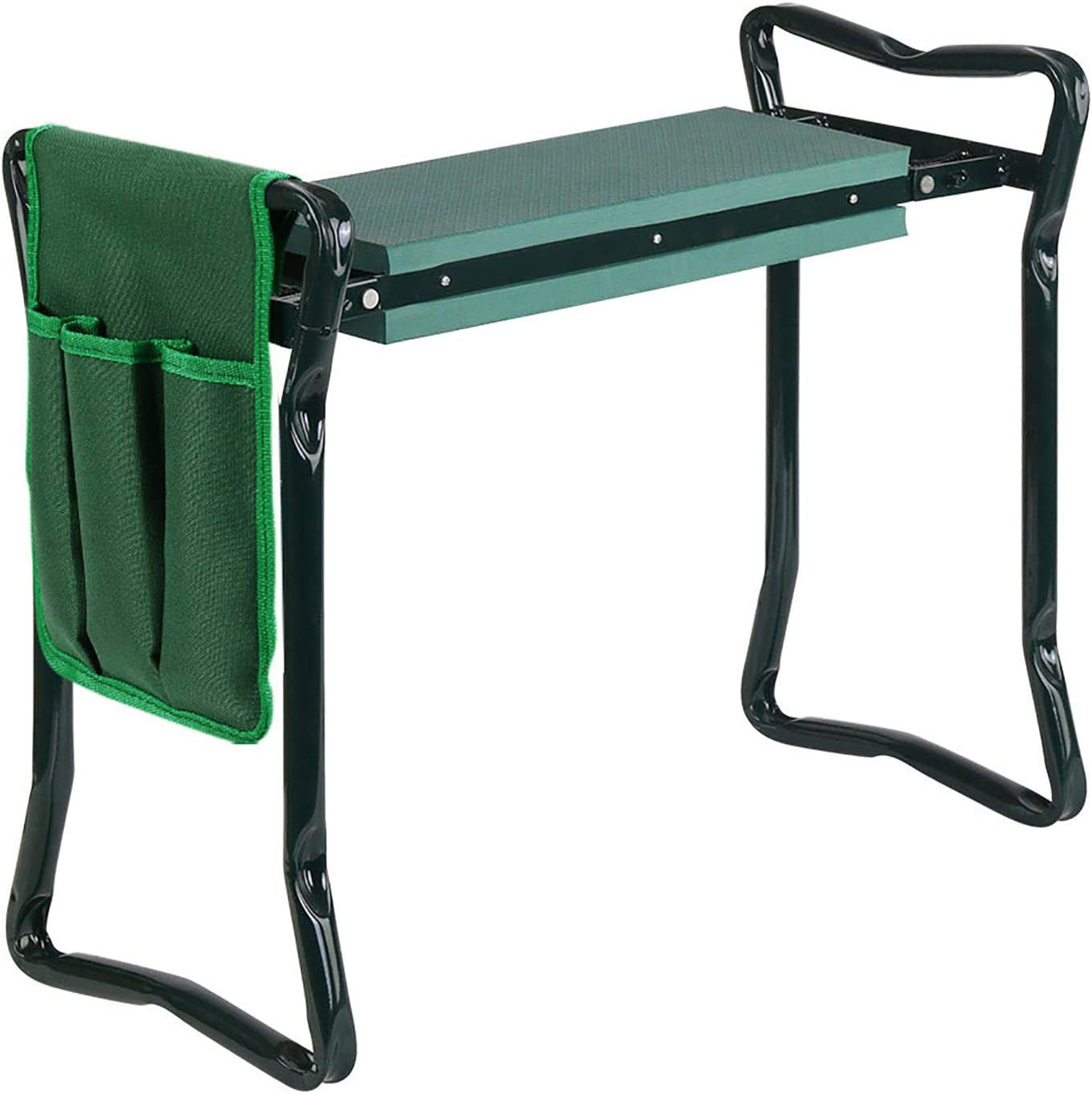 Gardeon, Gardeon Outdoor Seat Furniture Foldable Kneeler with Toll Pouches for Garden