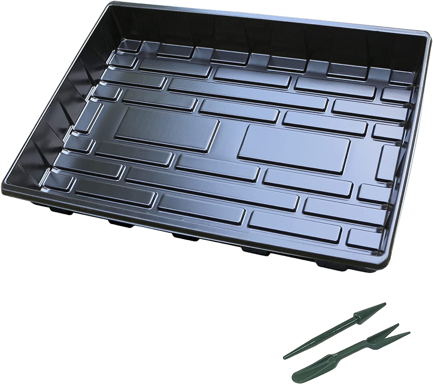 gardzen, Gardzen 5-Set Garden Propagator Set, Seed Tray Kits with 200-Cell, Seed Starter Tray with Dome and Base 15" X 9" (40-Cell per Tray)