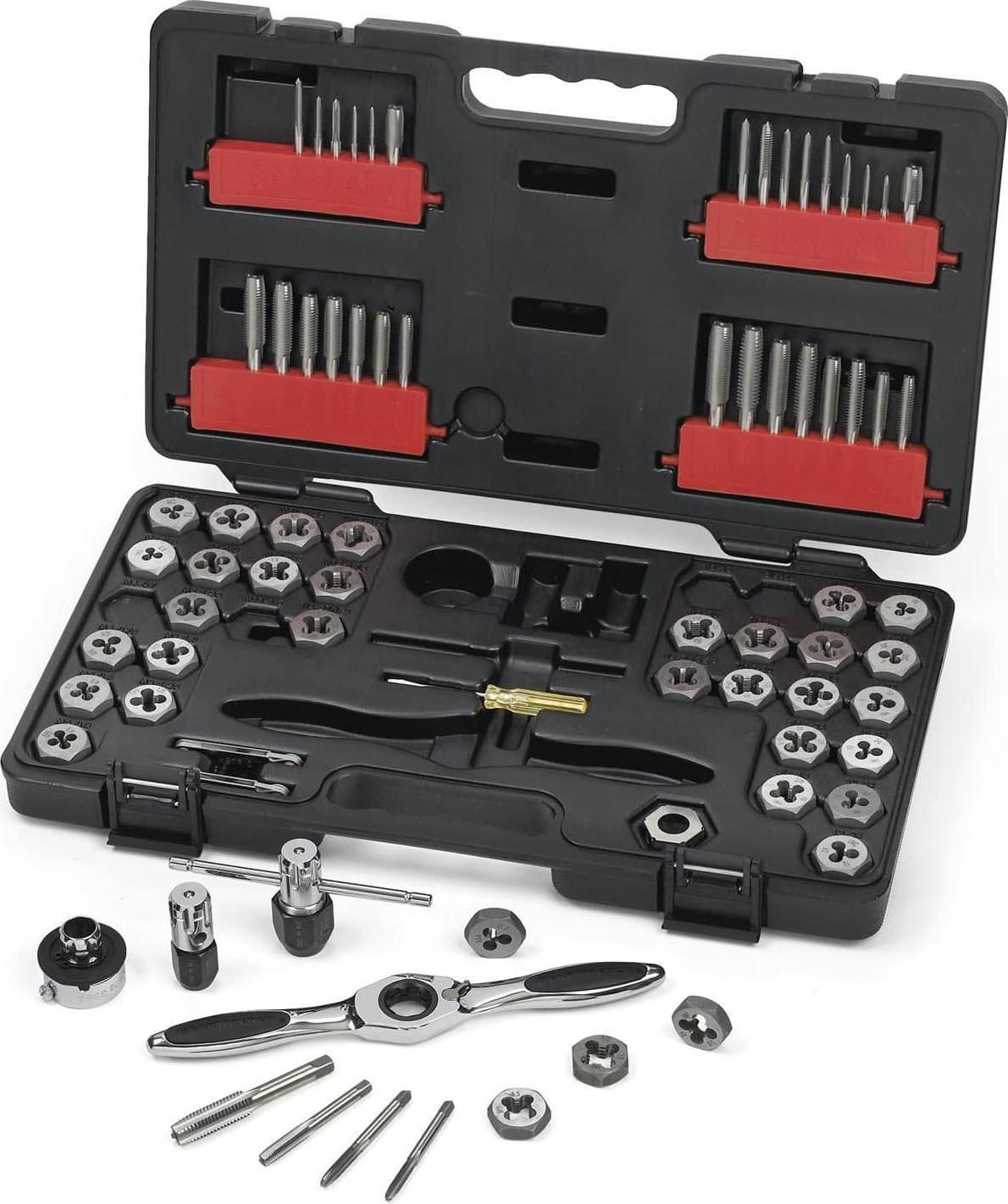 GEARWRENCH, GearWrench 3887 Tap and Die 75 Piece Set - Combination SAE/Metric