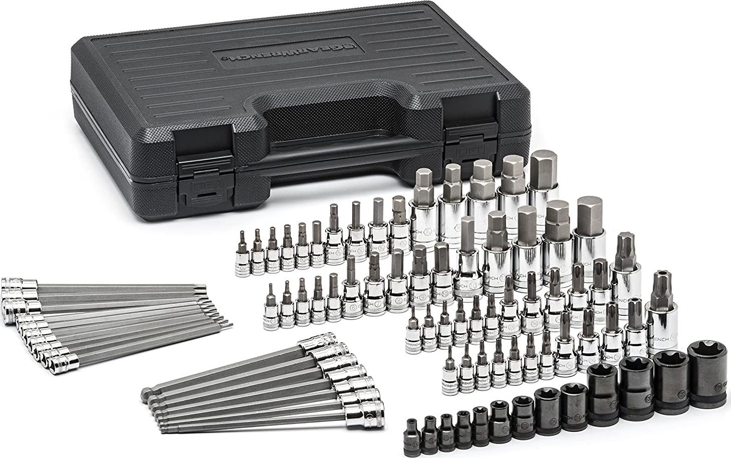 GEARWRENCH, Gearwrench Mixed Drive Size Hex and Torx Master Socket, 84-Pieces Set