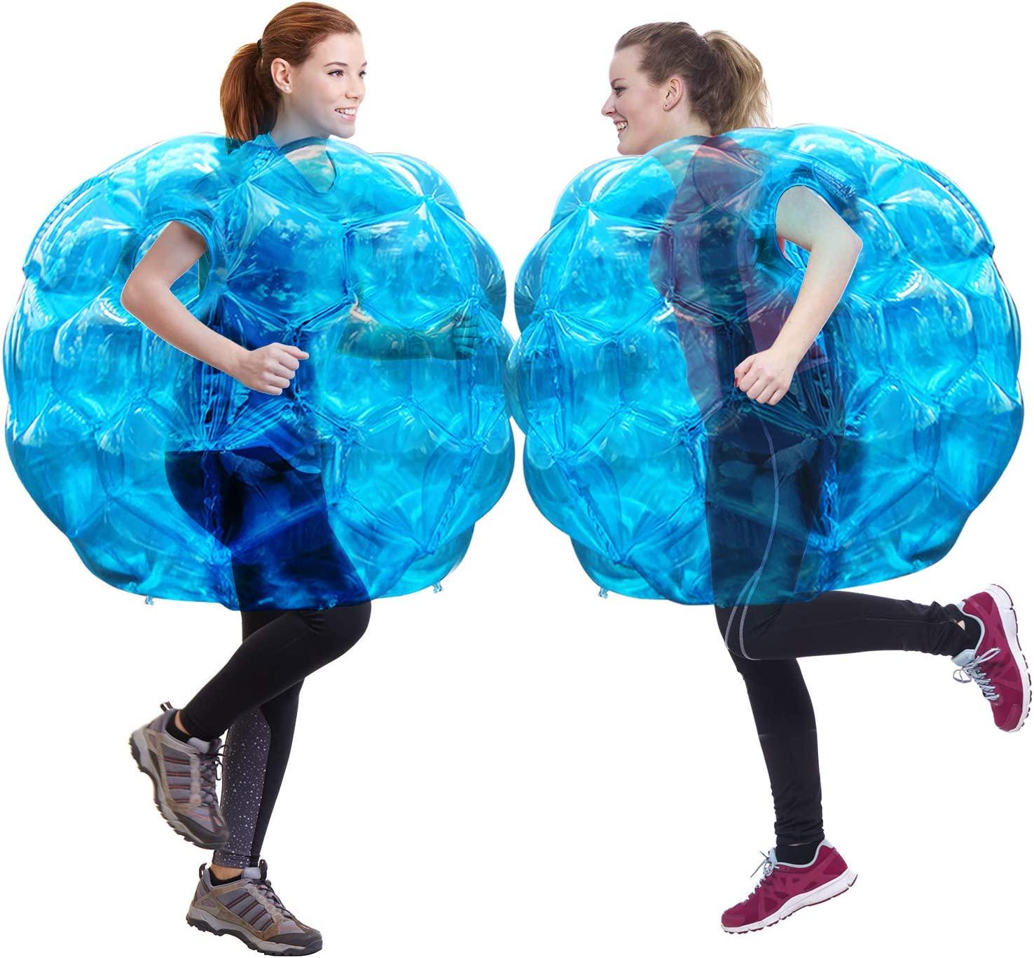 Geekper, Geekper Sumo Bumper Balls, Inflatable Body Bubble Ball Bumper Bopper Kids Adults 36 - 2 Balls (Blue)