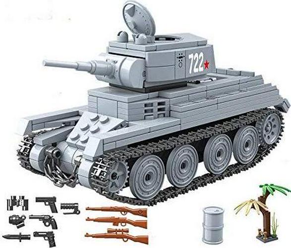 General Jim's, General Jim's BT-7 Calvary Russian Army Tank Building Blocks Model Toy Tank Set Kit