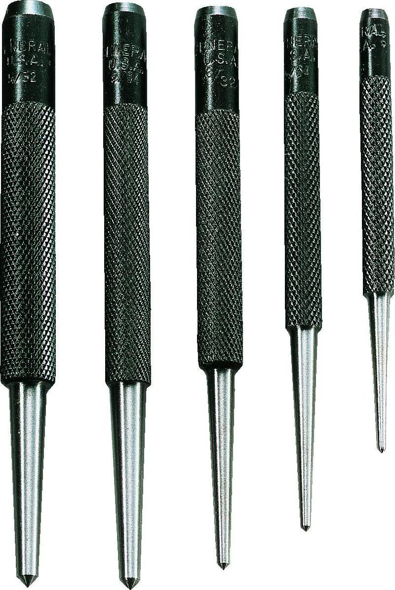 General Tools, General Tools SPC74 Round Shank Center Punches Set of 5