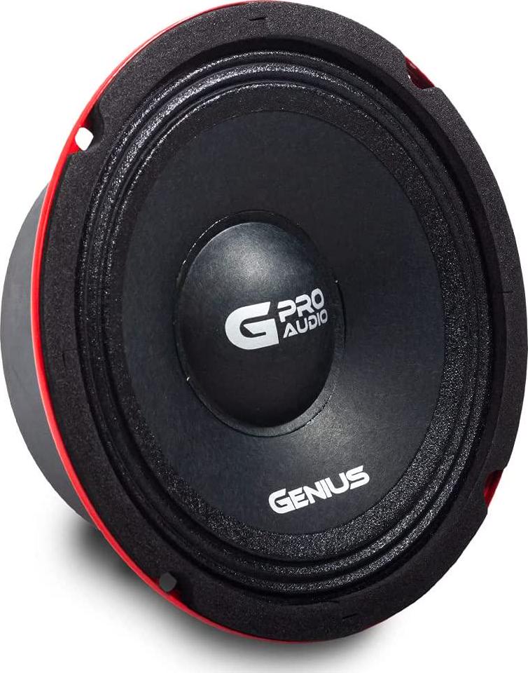 Genius, Genius GPRO-M0365 6.5 300 Watts-Max Super Slim Midrange Car Audio Speaker 4-Ohms