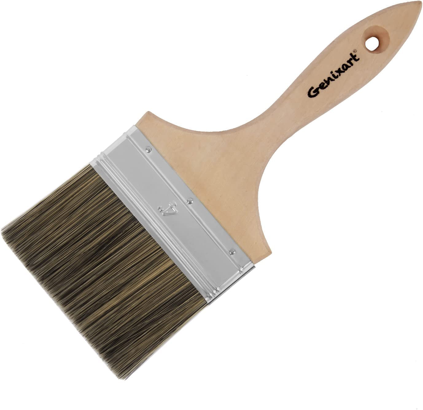 Genixart, Genixart 4" Chip Brush, 100Mm Professional Masonry Paint Brush for Walls Painting Staining Varnishing Cleaning