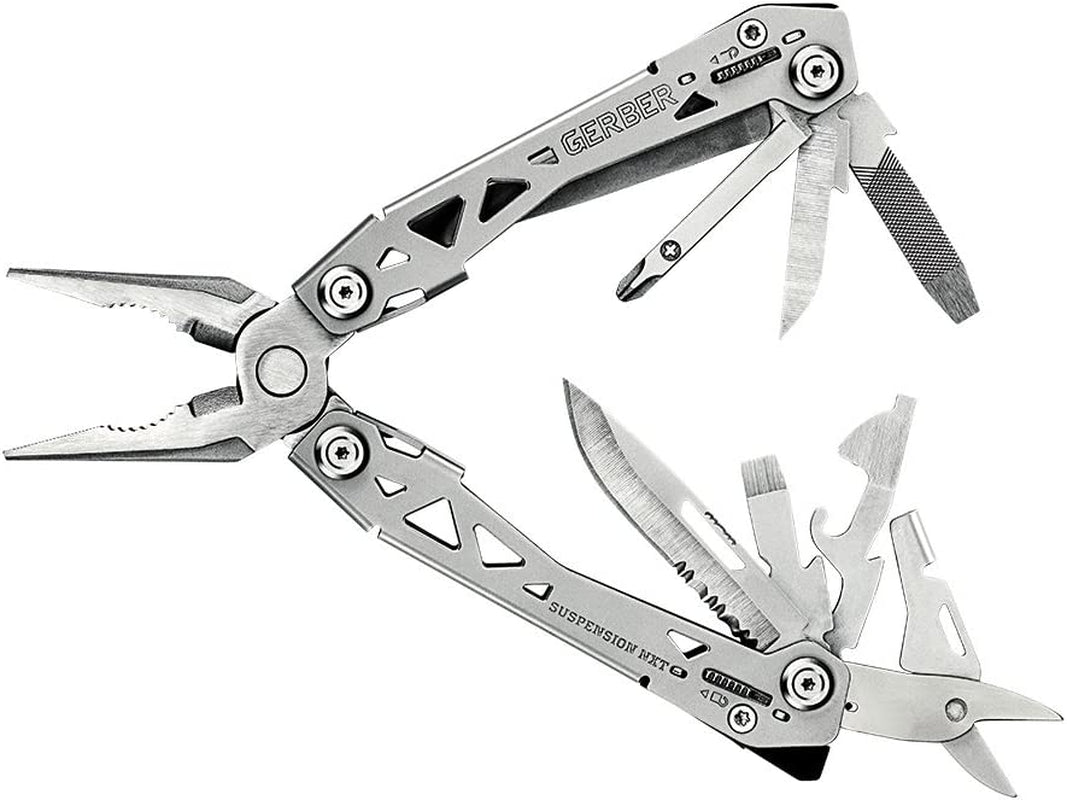 Gerber Gear, Gerber Gear 30-001364N Suspension-Nxt, 15-In-1 Multitool Knife, Needle Nose Pliers Pocket Knife with Pocket Clip, EDC Gear, Steel