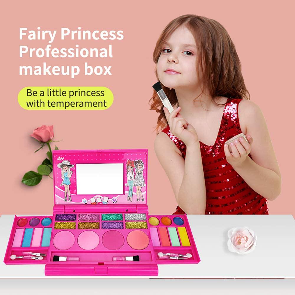 VKONERL, Girls Makeup Kit for Kids Washable Fashion Makeup Set Girls Play Cosmetics Set