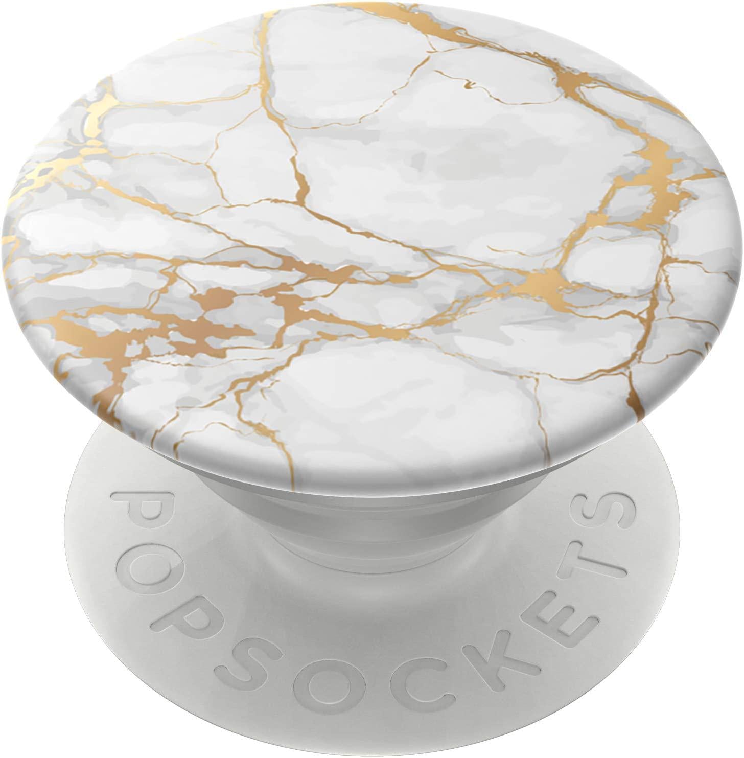 PopSockets, Gold Lutz Marble - PopSockets Swappable PopGrip: Universal Phone Grip Holder
