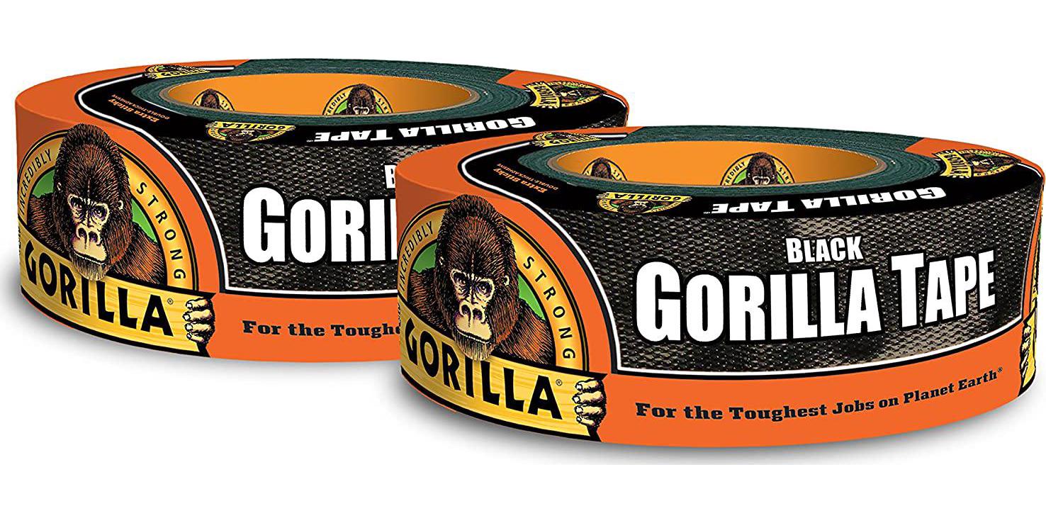 Gorilla, Gorilla 6003514 Duct Tape, 1.88 x 35 yd, Black, (Pack of 2)