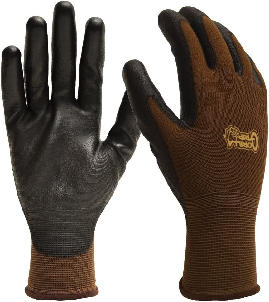 Gorilla Grip, Gorilla Grip Garden and Work Gloves, Maximum Gripping Gloves with Polymer Palm | Size: Large | Single Pair of Gloves