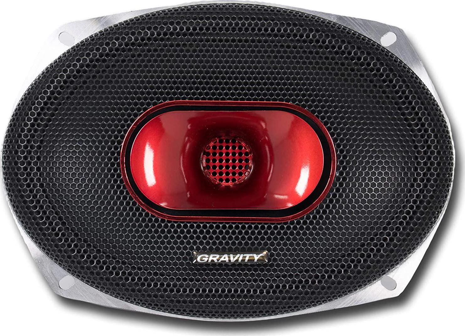 Gravity Professional, Gravity WZP69 Warzone Series 6x9 inch 4 Ohm Pro Midrange Coaxial Loud Corrugated Surround Speaker 4-Ohms with 800W Max, 1 Speaker Car Audio High Standard Reliability Testing