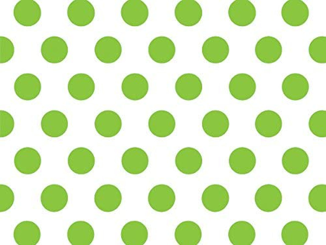 A1 Bakery Supplies, Green and White Polka Dot Tissue Paper - 20 Inch X 30 Inch - 24 XL Sheets Paper Made in USA