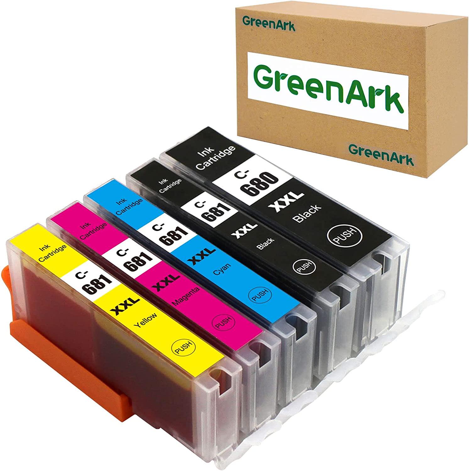 GreenArk, GreenArk CompatibleÂ Canon 680xxl 681xxl Ink Cartridge PGI-680 XXL CLI-681 XXL Ink Replacement for Canon PIXMA TR7560 TR8560 TS6160 TS6260 TS8160 TS8260 TS9160 TS9560 TS706 (5 Pack)