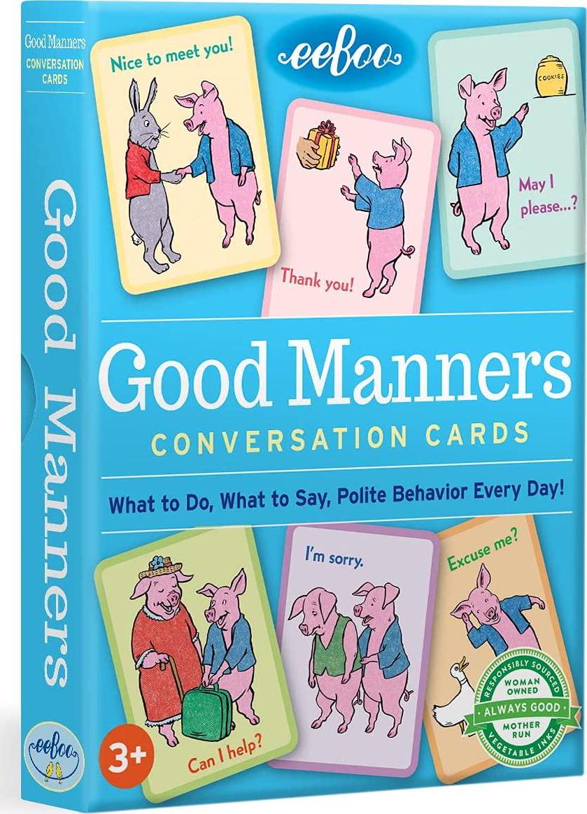 eeBoo, eeBoo Good Manners Conversation Flash Cards