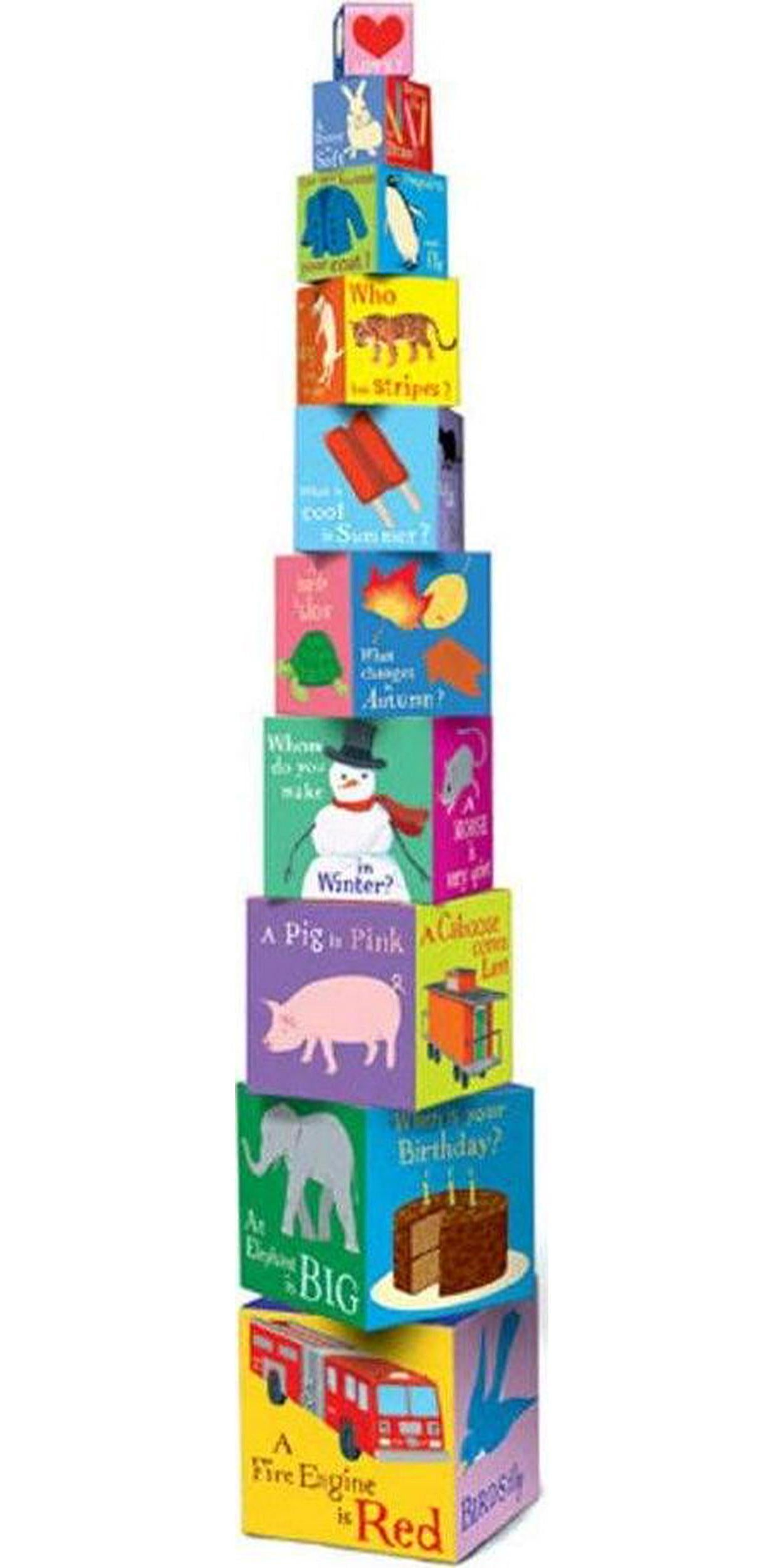 eeBoo, eeBoo Read to Me Nesting and Stacking Blocks Toddler Tower
