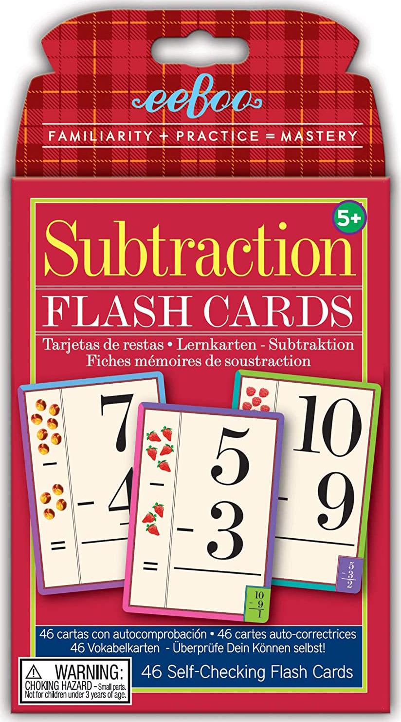 eeBoo, eeBoo Subtraction Flash Cards for Kids