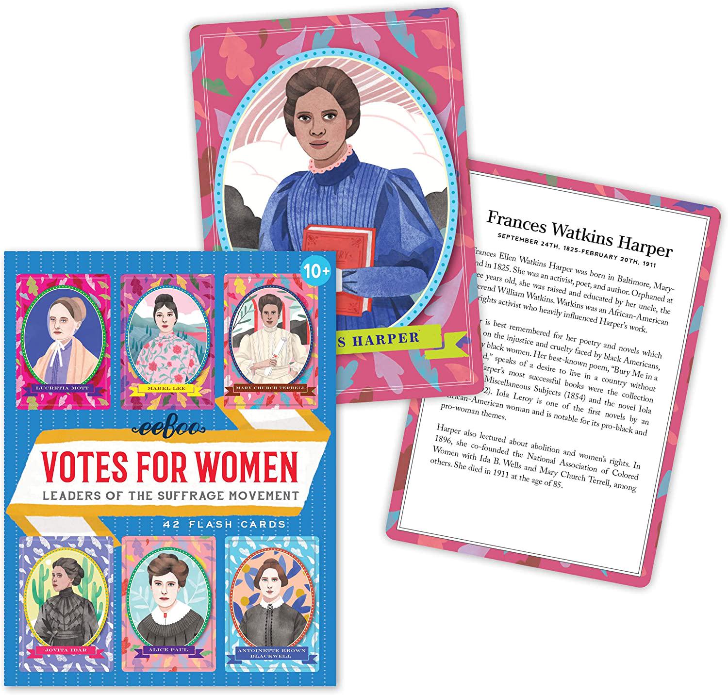 eeBoo, eeBoo's Votes for Women Educational Flashcards for Kids